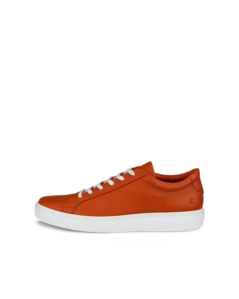 ECCO® Soft 60 baskets en cuir pour homme - Orange - O