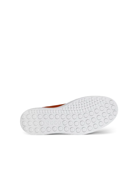 ECCO® Soft 60 Heren leren sneaker - Oranje - S