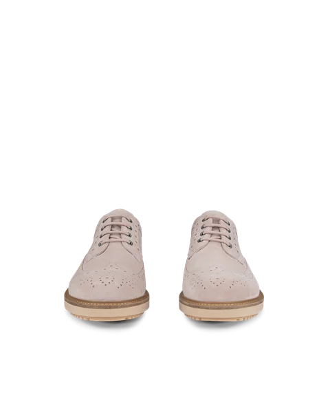 ECCO® Metropole Oslo Heren suède brogueschoen - Pink - Front_Pair