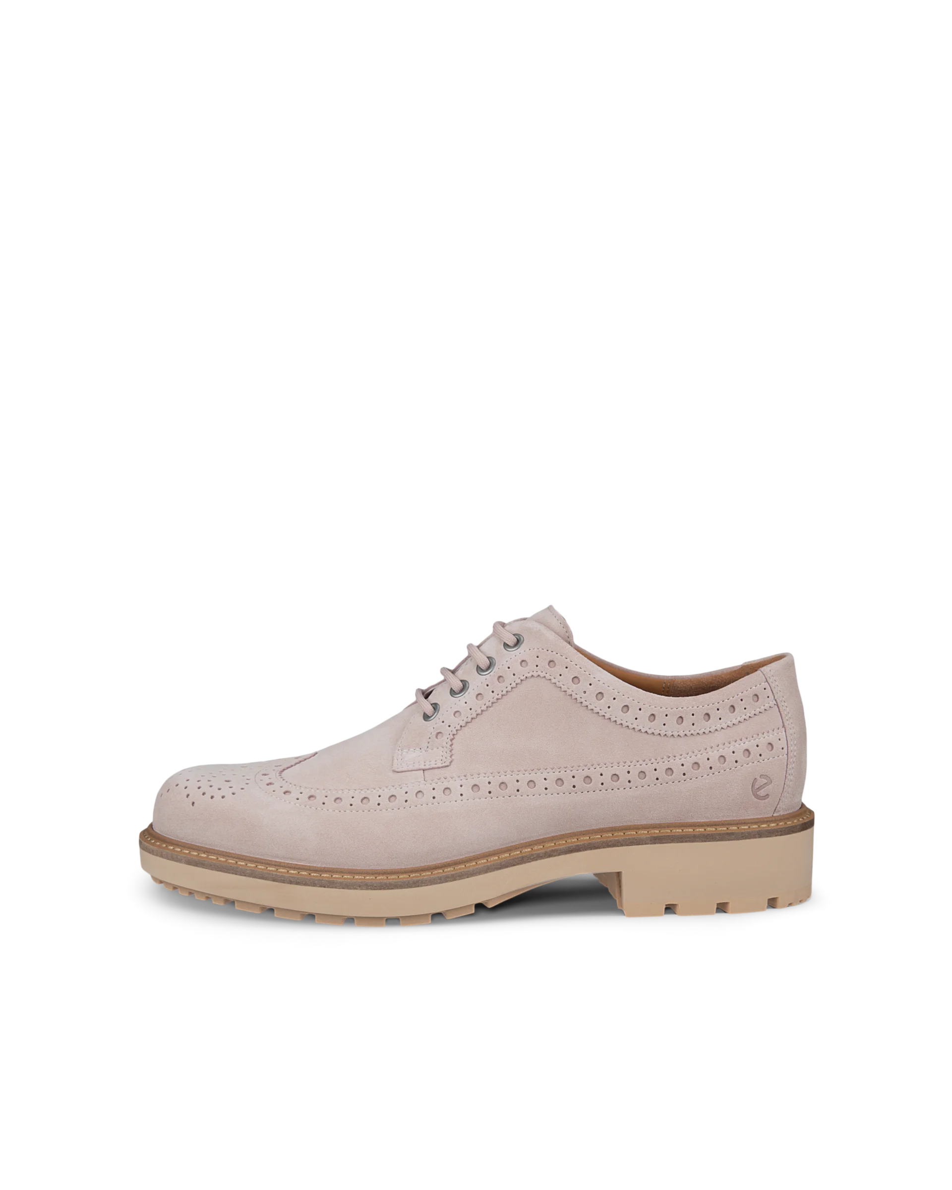 ECCO Metropole Oslo - Men’s Suede Brogue Shoe - Pink - Size: 12-12.5 (EU 47)
