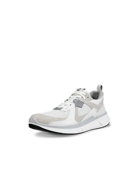 Men's ECCO® Biom 2.2 Suede Trainer - White - M