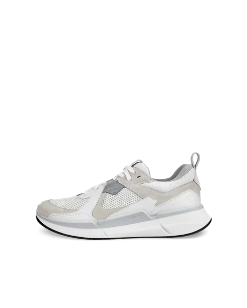 Men's ECCO® Biom 2.2 Suede Trainer - White - O