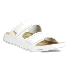ECCO® Cozmo 60 sandale en cuir deux brides pour homme - Blanc - Main