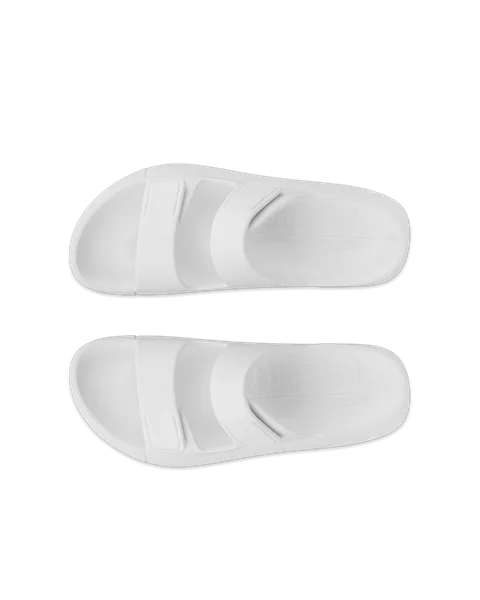 Sandálias duas tiras unisexo ECCO® Cozmo E - Branco - Top_Left_Pair