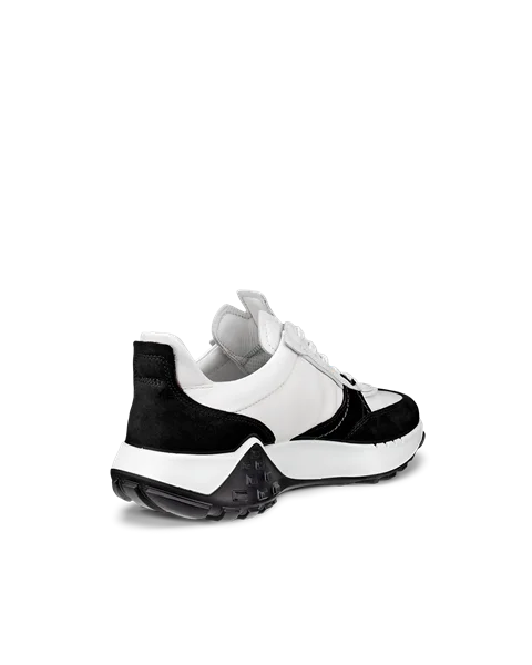 ECCO® Retro Sneaker baskets en cuir pour homme - Blanc - B