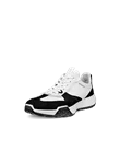 ECCO® Retro Sneaker baskets en cuir pour homme - Blanc - M