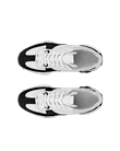 ECCO® Retro Sneaker baskets en cuir pour homme - Blanc - Top_Left_Pair