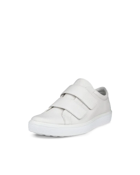 ECCO® Soft 60 Heren leren sneaker - Wit - M