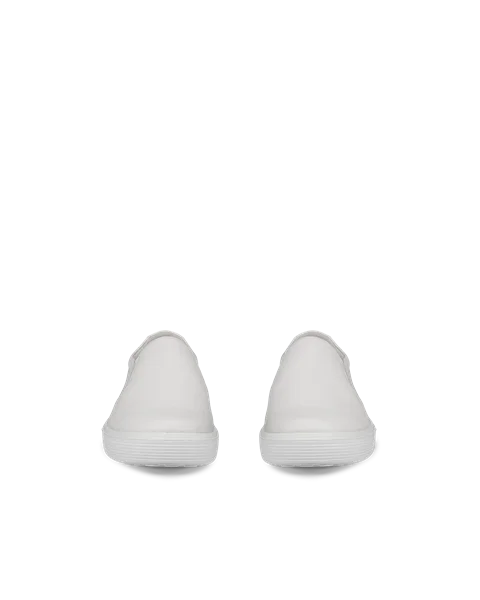 ECCO® Soft 60 sneakers i læder til herrer - Hvid - Front_Pair