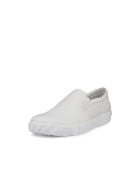 ECCO® Soft 60 sneakers i læder til herrer - Hvid - M