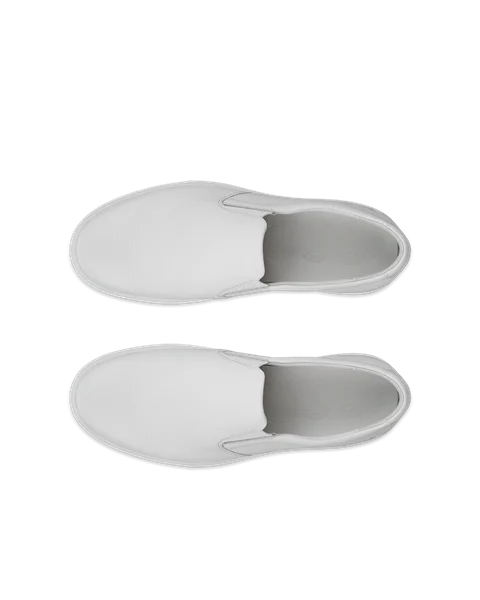 ECCO® Soft 60 sneakers i læder til herrer - Hvid - Top_Left_Pair