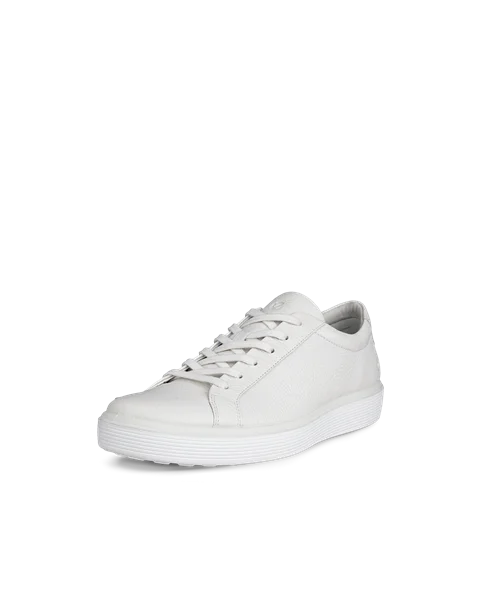 Męskie skórzane sneakersy ECCO® Soft 60 - Biały - M
