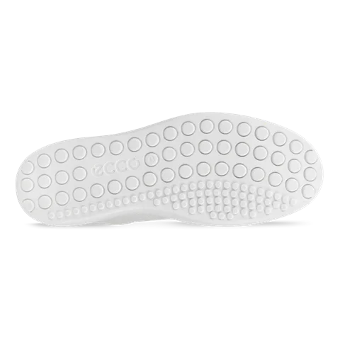 Męskie skórzane sneakersy ECCO® Soft 60 - Biały - Sole
