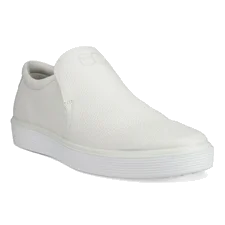 Męskie skórzane buty wsuwane ECCO® Soft 60 - Biały - Main