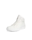 Men's ECCO® Soft 60 Leather High-Top Trainer - White - M