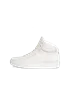 Men's ECCO® Soft 60 Leather High-Top Trainer - White - O