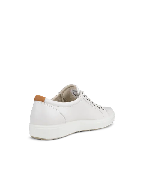 Męskie skórzane sneakersy ECCO® Soft 7 - Biały - B