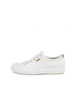 Męskie skórzane sneakersy ECCO® Soft 7 - Biały - O