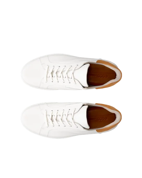 ECCO® Soft 7 Herren Ledersneaker - Weiß - Top_Left_Pair