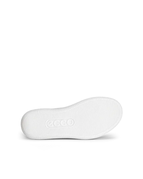 Męskie skórzane sneakersy ECCO® Soft Zero - Biały - S