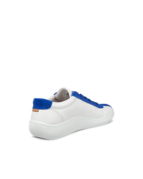 Męskie skórzane sneakersy ECCO® Soft Zero - Biały - B