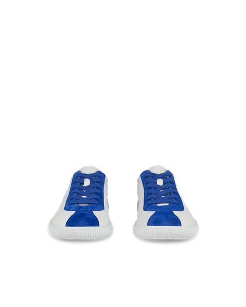 Men's ECCO® Soft Zero Leather Trainer - White - Front_Pair