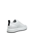 Men's ECCO® Street Ace Leather Trainer - White - B