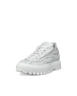 Men's ECCO® Street Ace Ral7000 Leather Trainer - White - M