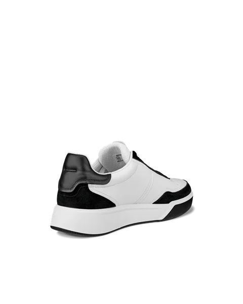 ECCO® Street Court herre sneakers skinn - Hvit - B
