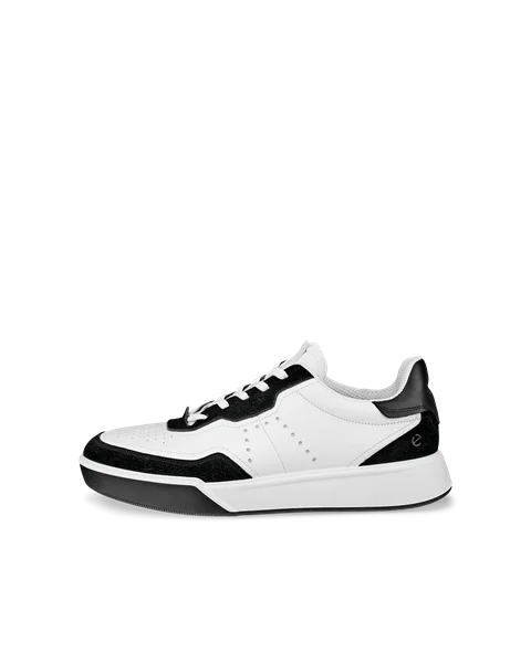 ECCO® Street Court herre sneakers skinn - Hvit - O