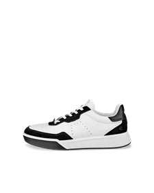 Miesten ECCO® Street Court nahka tennari - Valkoinen - O