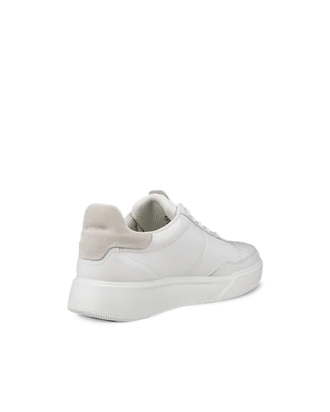 ECCO® Street Court Herren Ledersneaker - Weiß - B