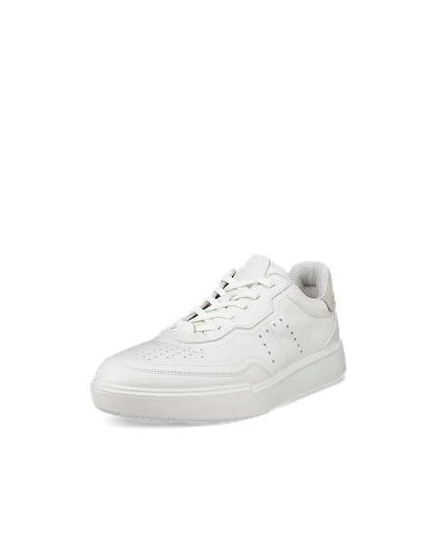 ECCO® Street Court Herren Ledersneaker - Weiß - M