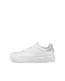 Miesten ECCO® Street Court nahka tennari - Valkoinen - O