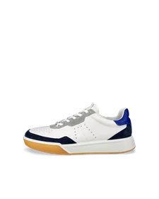Miesten ECCO® Street Court nahka tennari - Valkoinen - O