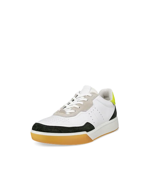 ECCO® Street Court Herren Ledersneaker - Weiß - M
