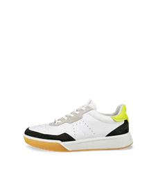 Miesten ECCO® Street Court nahka tennari - Valkoinen - O
