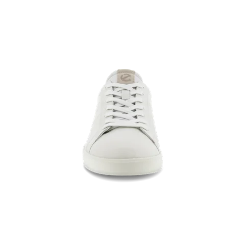 ECCO® Street Lite sneakers i læder til herrer - Hvid - Front