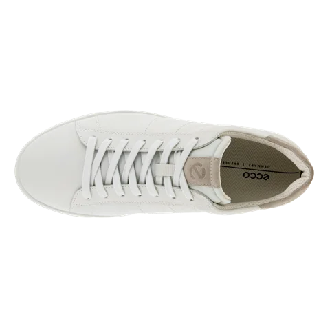 ECCO® Street Lite sneakers i læder til herrer - Hvid - Top
