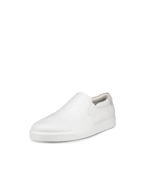 ECCO® Street Lite Herren Slip-On-Sneaker aus Leder - Weiß - M