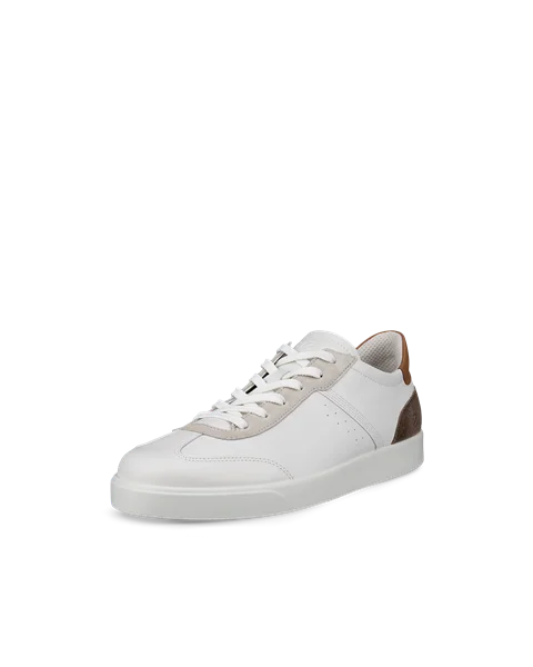 ECCO® Street Lite Herren Ledersneaker - Weiß - M