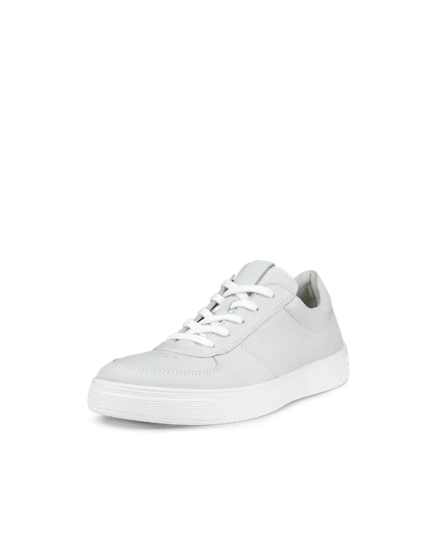 Męskie skórzane sneakersy ECCO® Street Tray - Biały - M