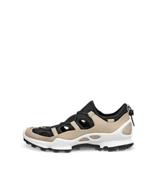 Damskie skórzane sneakersy ECCO® Biom C-Trail - Beżowy - O