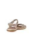 ECCO® Offroad Roam Dames nubuck sandaal met twee bandjes - Beige - B