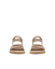 ECCO® Offroad Roam Dames nubuck sandaal met twee bandjes - Beige - Front_Pair