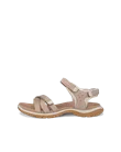 ECCO® Offroad Roam Dames nubuck sandaal met twee bandjes - Beige - O
