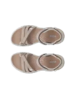 ECCO® Offroad Roam Dames nubuck sandaal met twee bandjes - Beige - Top_Left_Pair