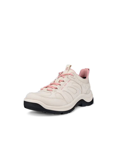 Damskie nubukowe wodoodporne buty trekingowe ECCO® Offroad - Beżowy - M