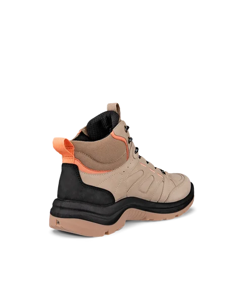 Women's ECCO® Offroad Nubuck Waterproof Mid-Cut Outdoor Boot - Beige - B