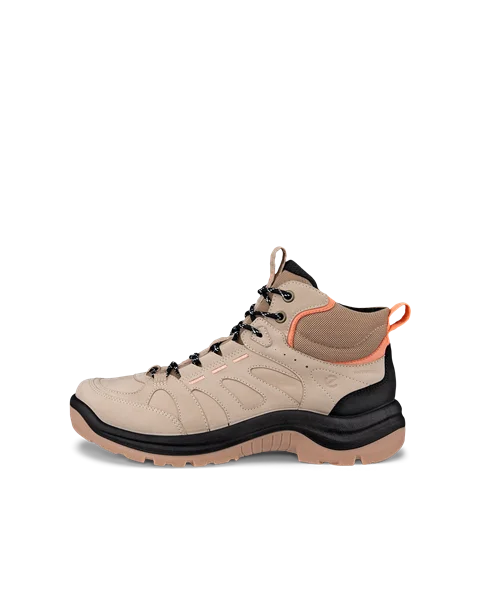 Women's ECCO® Offroad Nubuck Waterproof Mid-Cut Outdoor Boot - Beige - O